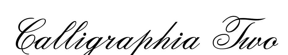 Calligraphia Two Yazı tipi ücretsiz indir